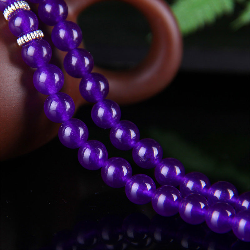 Buddha Stones La pulsera de riqueza Pixiu de amatista