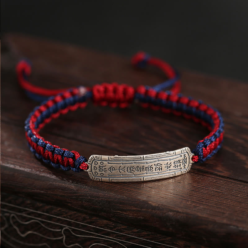 Pulsera de protección con amuleto de la paz de plata de ley 925 con Buddha Stones