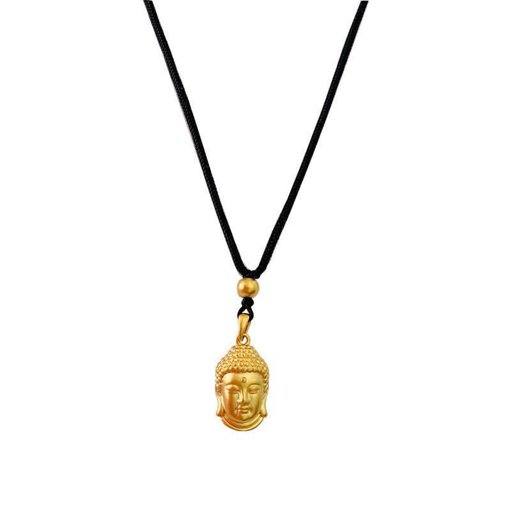 Colgante de collar de riqueza de cobre de Buda de oro - image 11