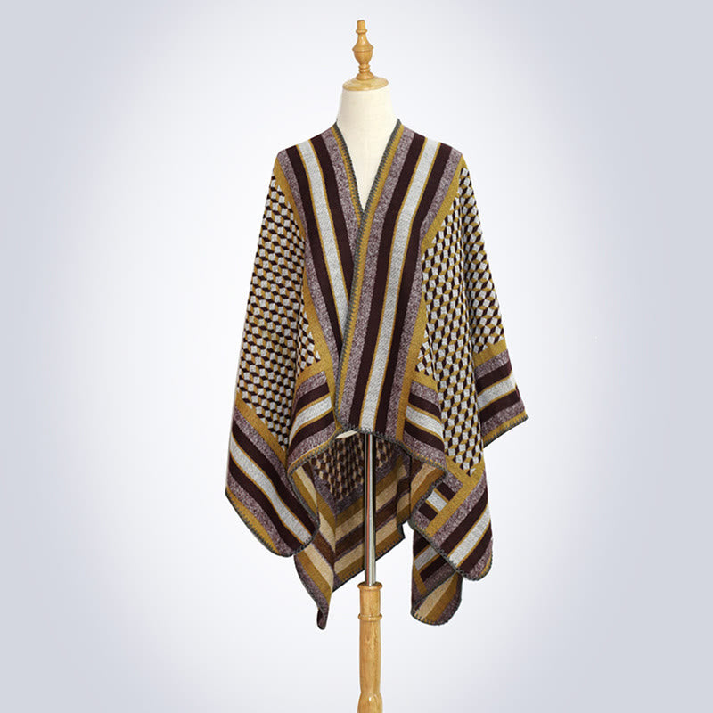 Mantón tibetano de Buddha Stones , patrón clásico, bufanda de viaje cálida y acogedora para invierno