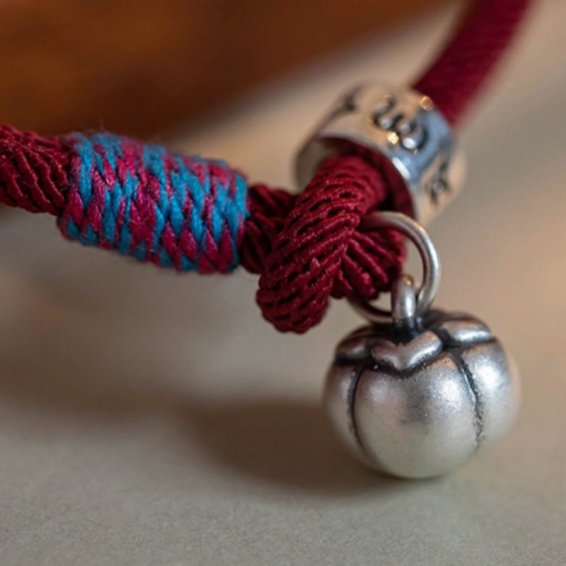 Pulsera trenzada de plata de ley 925 con Buddha Stones, Om Mani Padme Hum tibetano hecho a mano, amuleto de caqui, protección de la suerte