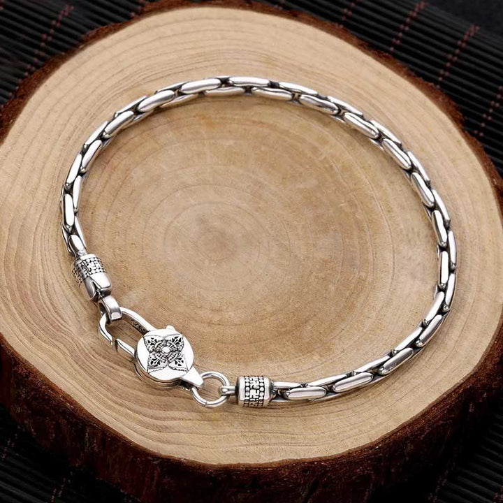 Pulsera de fuerza Buddha Stones de doble Dorje Om Mani Padme Hum de Buda con esvástica Vajra de piedras de Buda