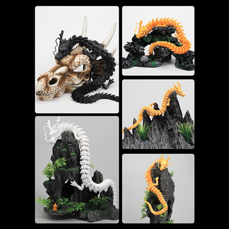 Buddha Stones , dragón luminoso impreso en 3D, para la suerte y el éxito, decoración del hogar. - image 8