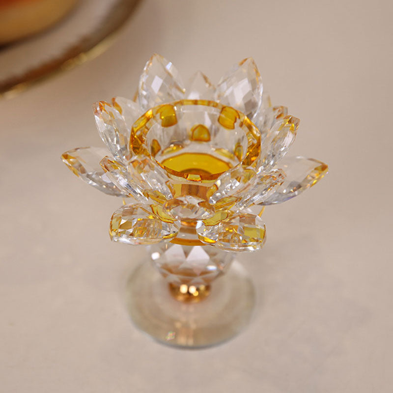 Adorno de candelabro de loto tibetano