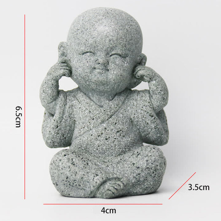 Buddha Stones meditación oración monje estatua de Buda serenidad decoración del hogar
