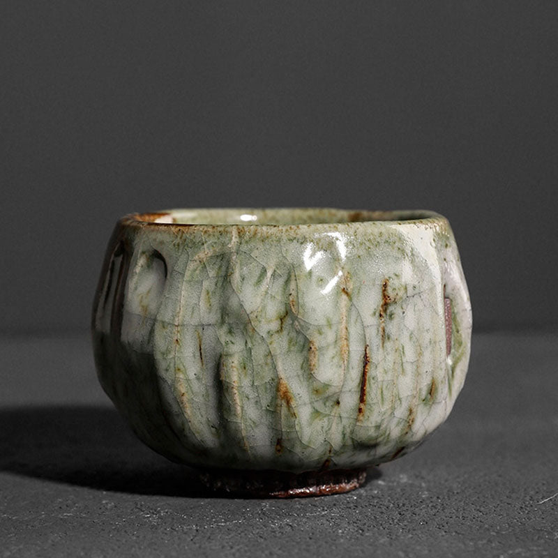 Buddha Stones hechas a mano, textura de hielo agrietada Simple, taza de té de cerámica china Jianzhan, taza de té de Kung Fu