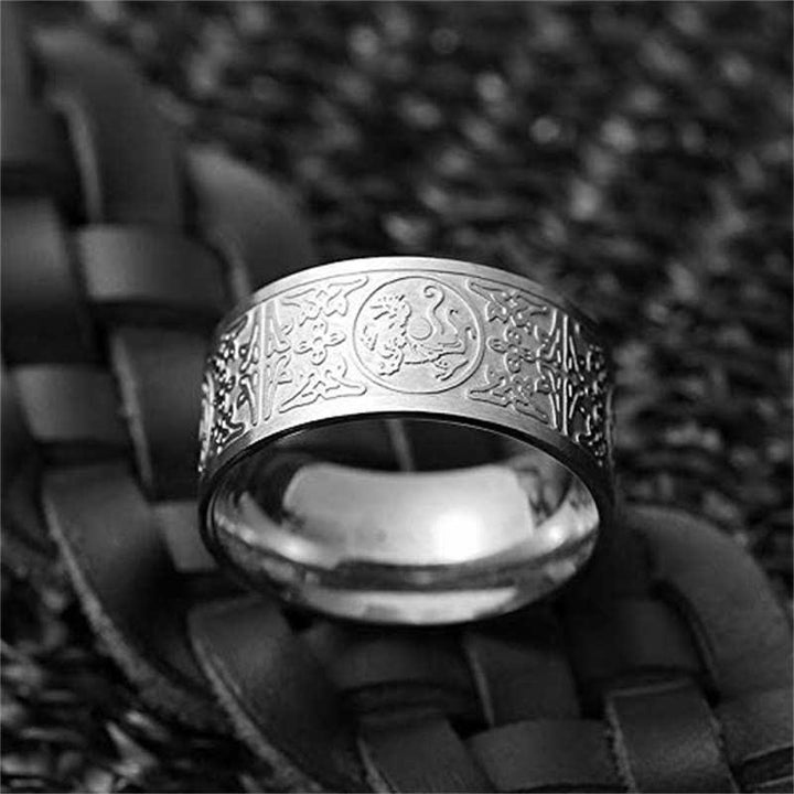 Buddha Stones Cuatro Guardian Bestia Dragón Tigre Blanco Suzaku Basalto Tallado Éxito Suerte Anillo