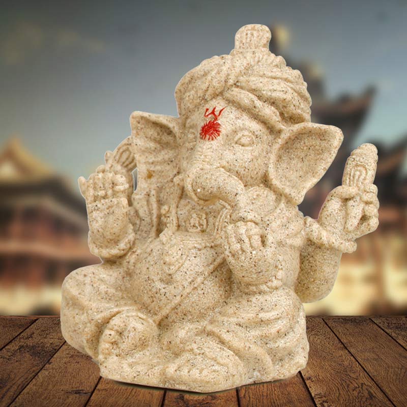 Estatua de elefante Ganesh Ganpati, transformación, decoración del hogar
