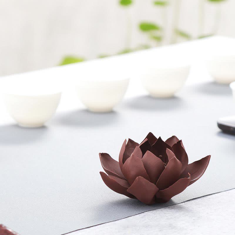 Quemador de incienso de paz positiva de loto tibetano, decoración