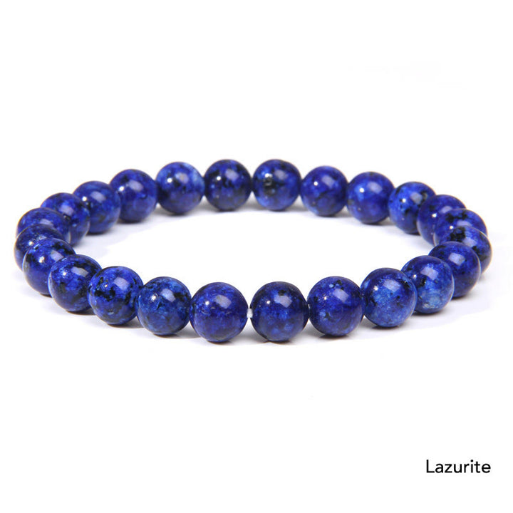 Pulsera con cuentas de equilibrio de cristal de piedra de ágata natural