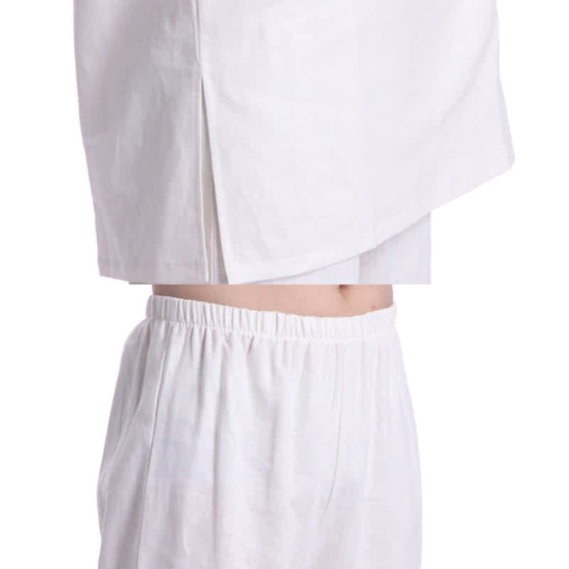 Conjunto de ropa de lino y algodón para hombre con Buddha Stones, meditación espiritual zen y práctica de oración - image 15