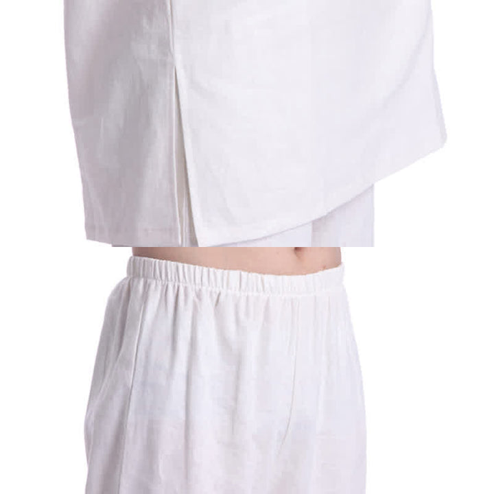 Conjunto de ropa de lino y algodón para hombre con Buddha Stones, meditación espiritual zen y práctica de oración - image 15