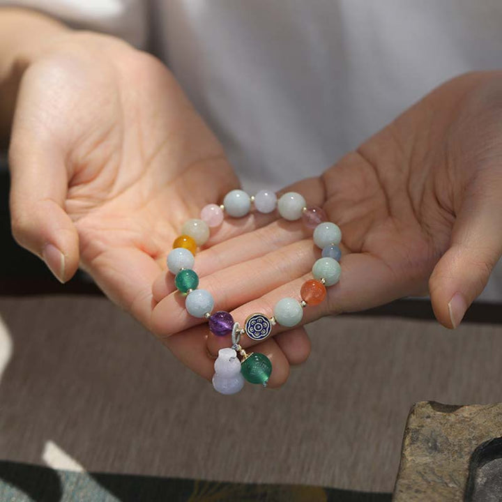 Pulsera de la suerte Pulsera de jade de calabaza