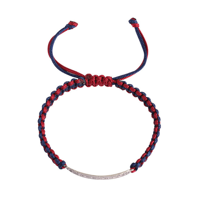Pulsera de protección con amuleto de la paz de plata de ley 925 con Buddha Stones