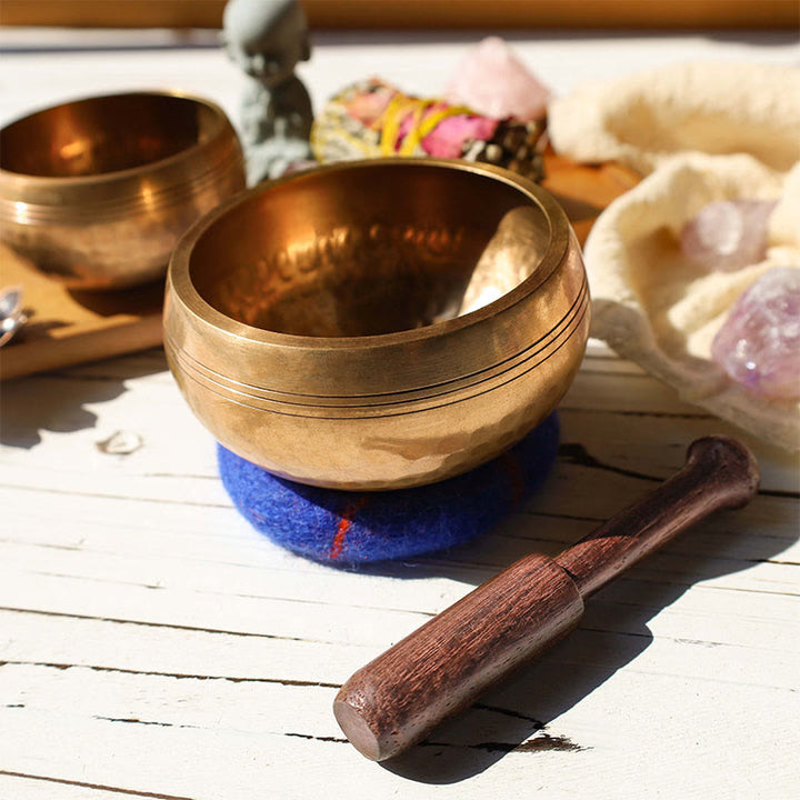 Juego de cuencos tibetanos para meditación, hechos a mano para la sanación y la atención plena. - image 3