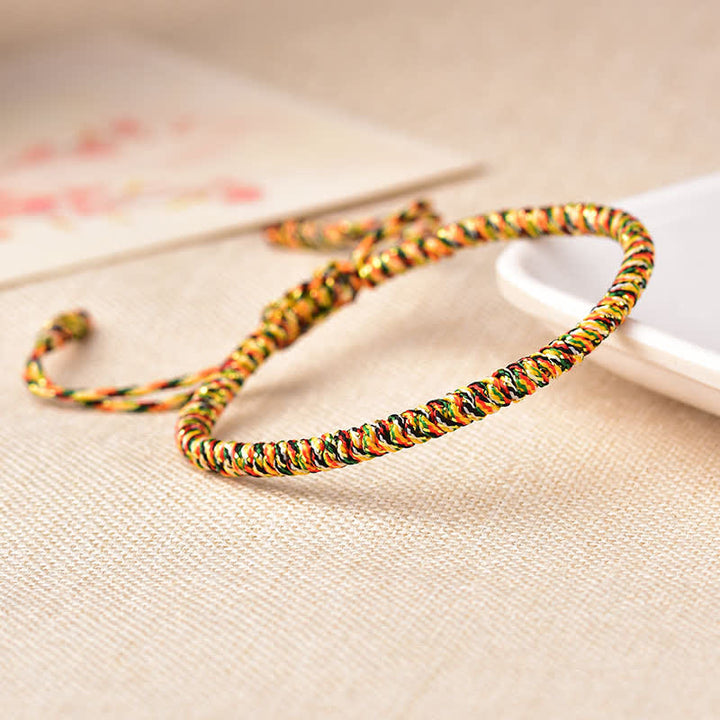 Pulsera de hilo rojo con 3 juegos combinados de la suerte tibetana de Buddha Stones