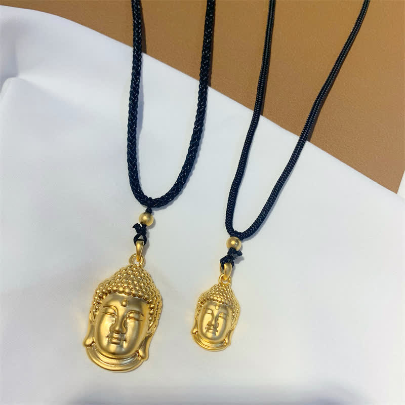 Colgante de collar de riqueza de cobre de Buda de oro - image 8