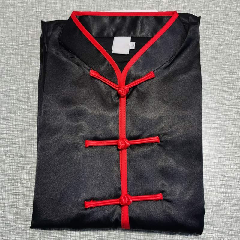 Conjunto de ropa unisex con patrón simple de Buddha Stones para meditación, oración, espiritualidad, tai chi, qigong y práctica - Borde negro y rojo - 2XL- APTO PARA US./ UK/AU/ EU- XL - image 32