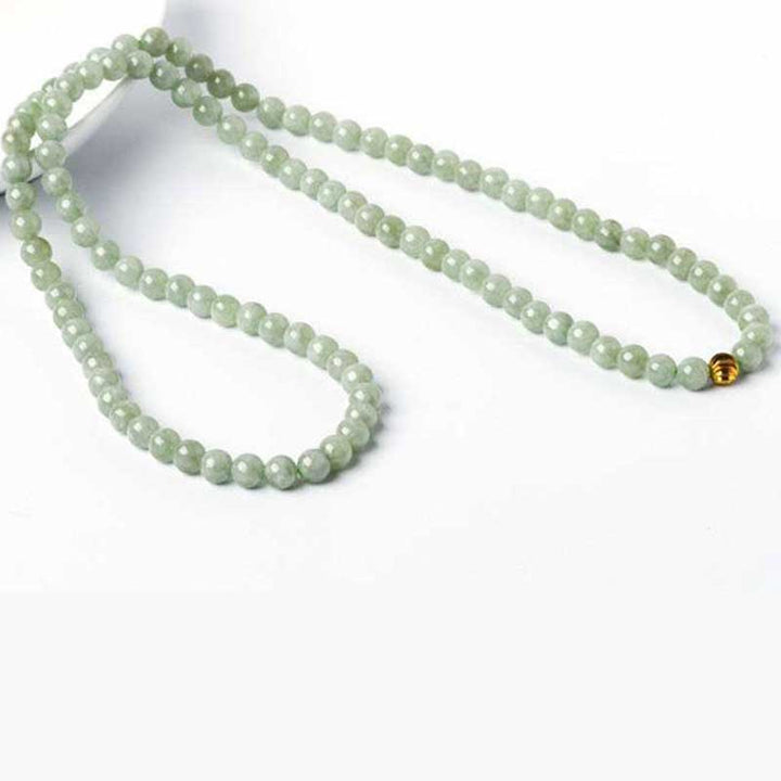 Pulsera de la Suerte de Jade de 108 Cuentas Mala
