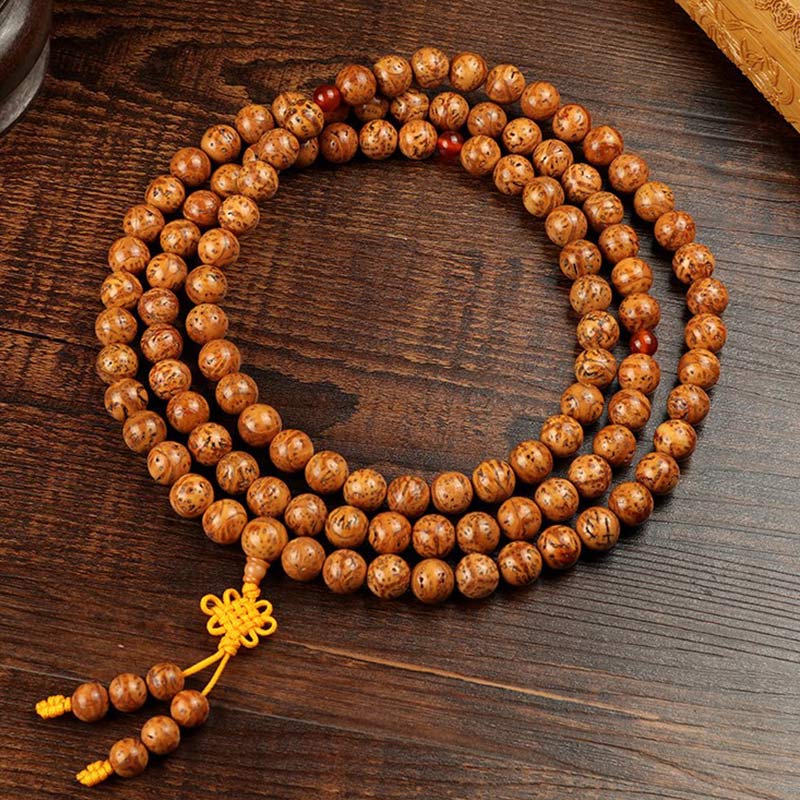 Pulsera de sabiduría de semillas de Bodhi tibetana de Buddha Stones