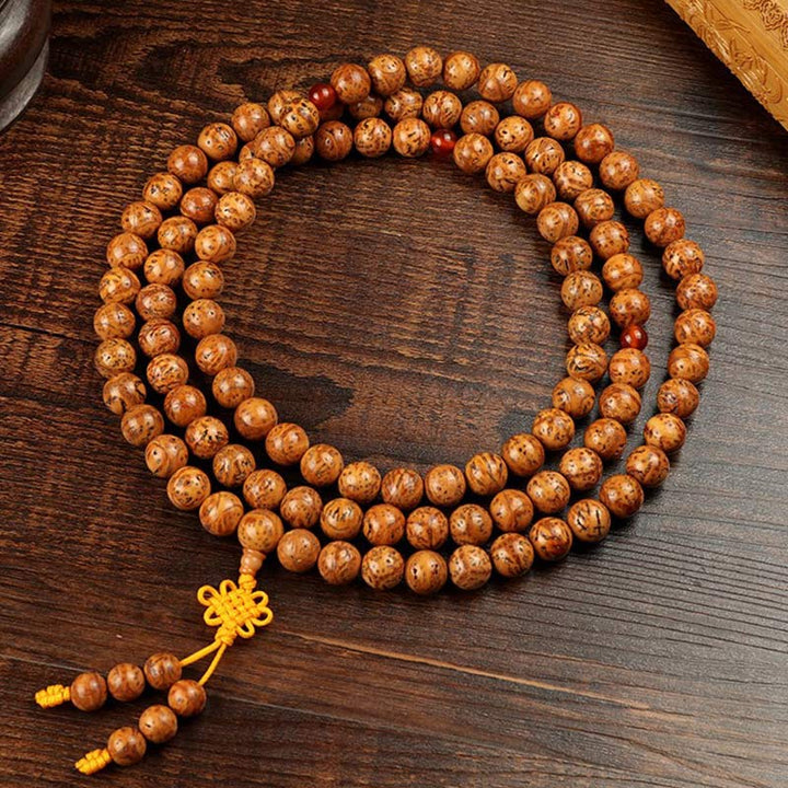 Pulsera de sabiduría de semillas de Bodhi tibetana de Buddha Stones