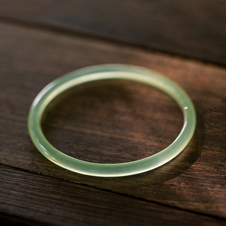 Brazalete con Buddha Stones, calcedonia verde natural, fuerza y ​​coraje - image 14