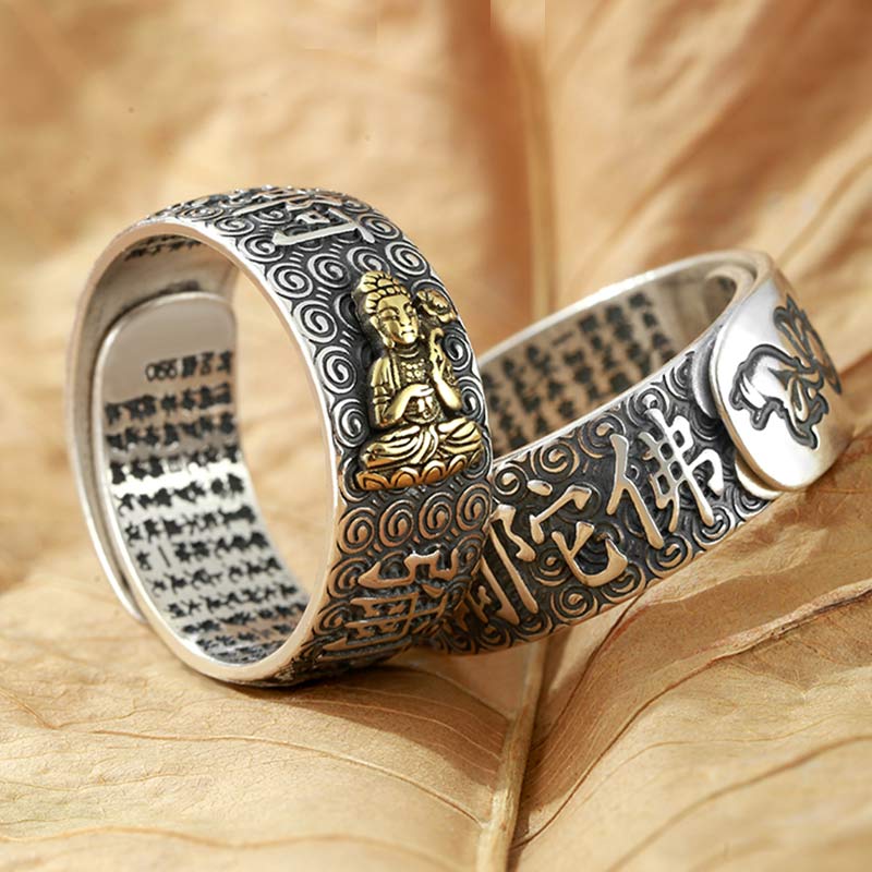 Anillo ajustable de la suerte de la riqueza de Buda Natal del zodiaco chino de Buddha Stones de Buda