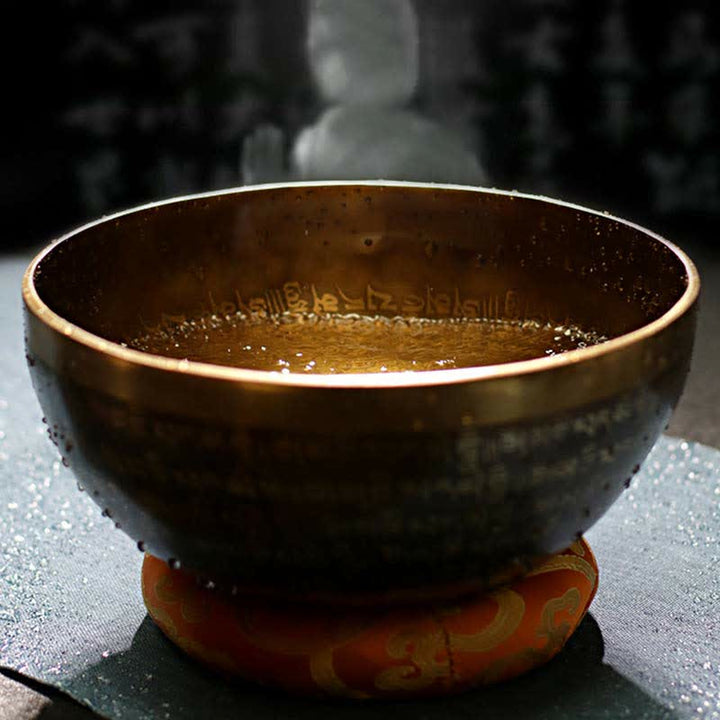 Juego de cuencos tibetanos Sutra hechos a mano para la sanación y la meditación. Energía positiva. - image 3