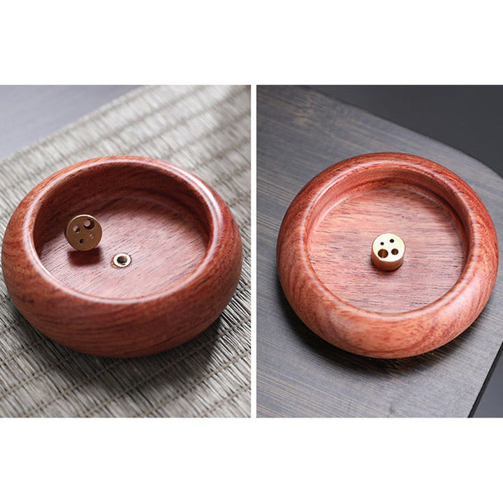 Buddha Stones Mini madera de ébano, palisandro, palo curativo para meditación, decoración de quemador de incienso
