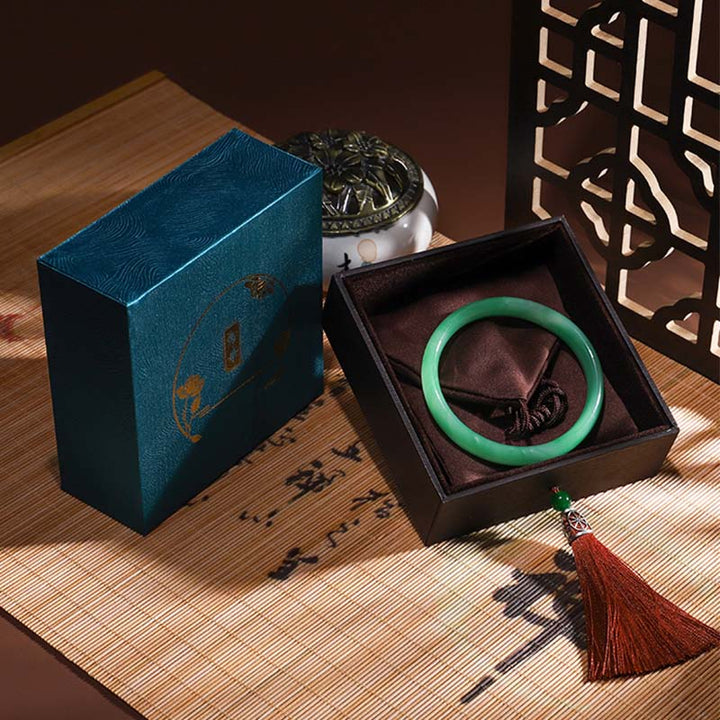 Caja de regalo con borlas de caja de almacenamiento de joyería de loto vintage