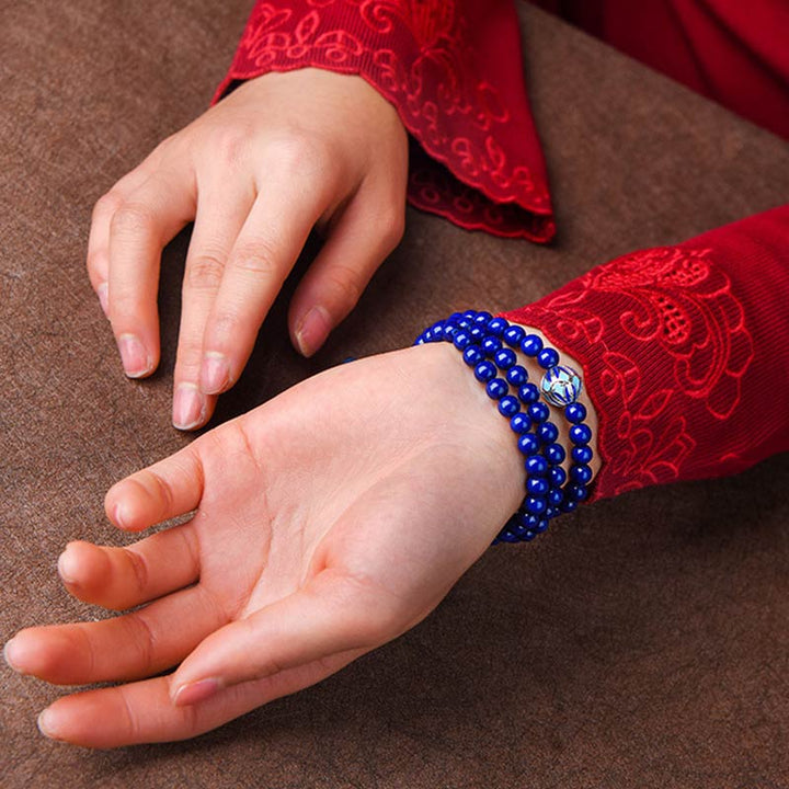 Pulsera Positiva de Ágata Amarilla Lazurita
