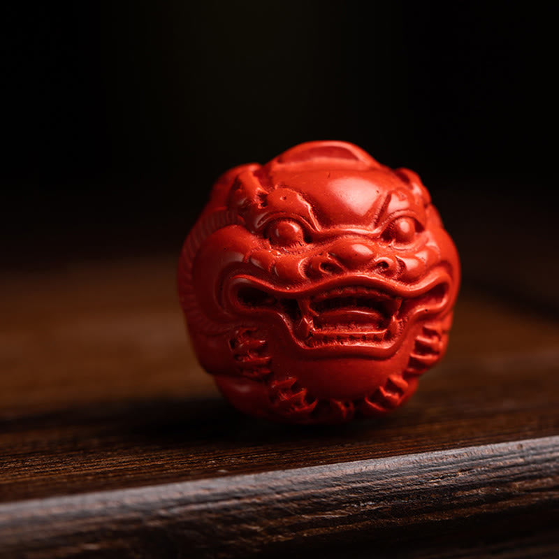 Buddha Stones Tíbet Om Mani Padme Hum PiXiu moneda de cobre hoja pequeña sándalo rojo cinabrio protección llavero