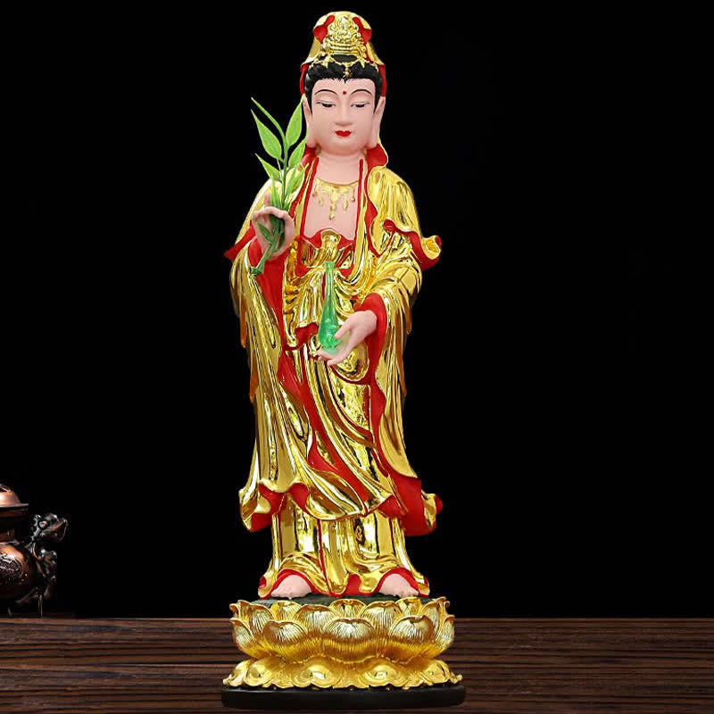 Estatuilla de Chenrezig Bodhisattva Avalokitesvara, estatua de resina de armonía, decoración del hogar