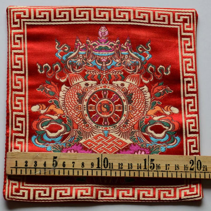 Buddha Stones Oración Alfombra De Altar Meditación Curativa Símbolos Propicios Vajra