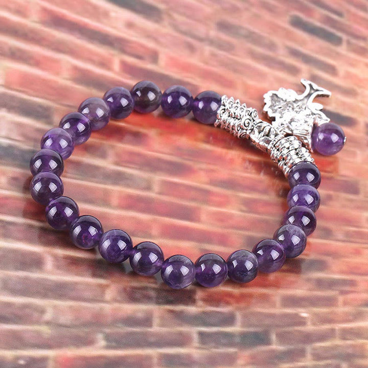 Pulsera elástica con amuleto de la suerte, árbol de la vida, Buddha Stones