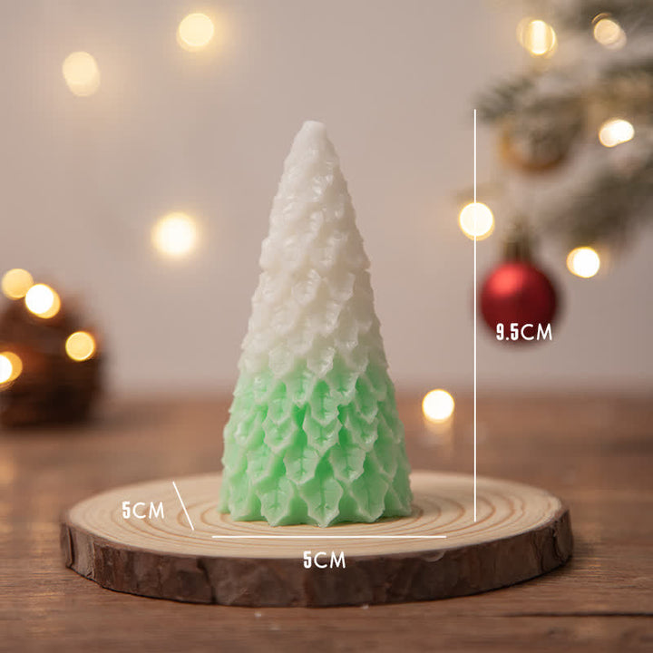 Regalo de vela de cera de soja perfumado árbol de Navidad para amigos de la familia