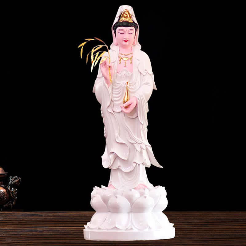 Estatuilla de Chenrezig Bodhisattva Avalokitesvara, estatua de resina de armonía, decoración del hogar