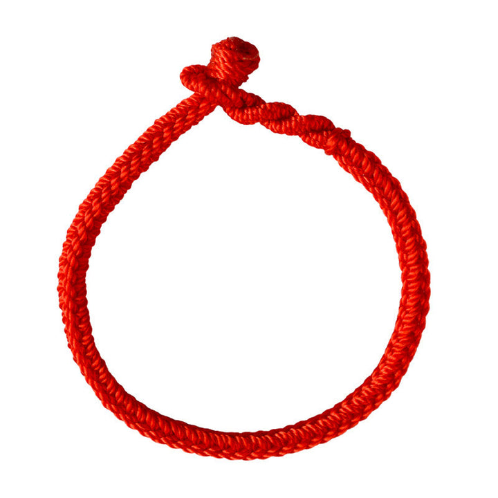 Pulsera de cuerda trenzada con protección de nudo de paz de ocho hilos hecha a mano tibetana con Buddha Stones