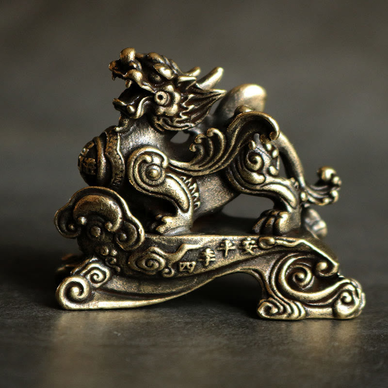 Buddha Stones hechas a mano FengShui PiXiu cobre riqueza suerte decoración - Un PiXiu correcto - image 2