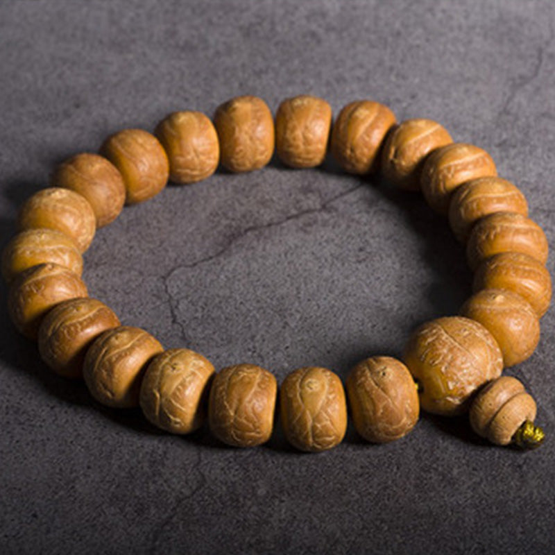 Buddha Stones Bodhi Suerte Auspiciosidad Muñeca Mala Borla Bolsillo Mala