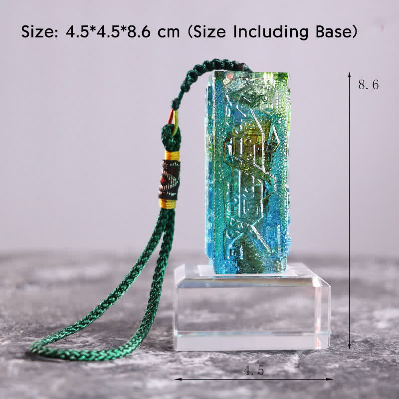 Pieza de arte de cristal Liuli hecha a mano Feng Shui, decoración para el hogar y la Oficina