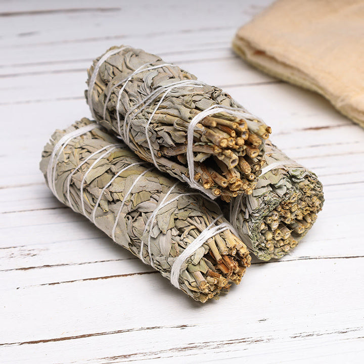 Buddha Stones Smudge Stick para limpieza del hogar, incienso, curación, meditación y rituales de California Smudge Sticks