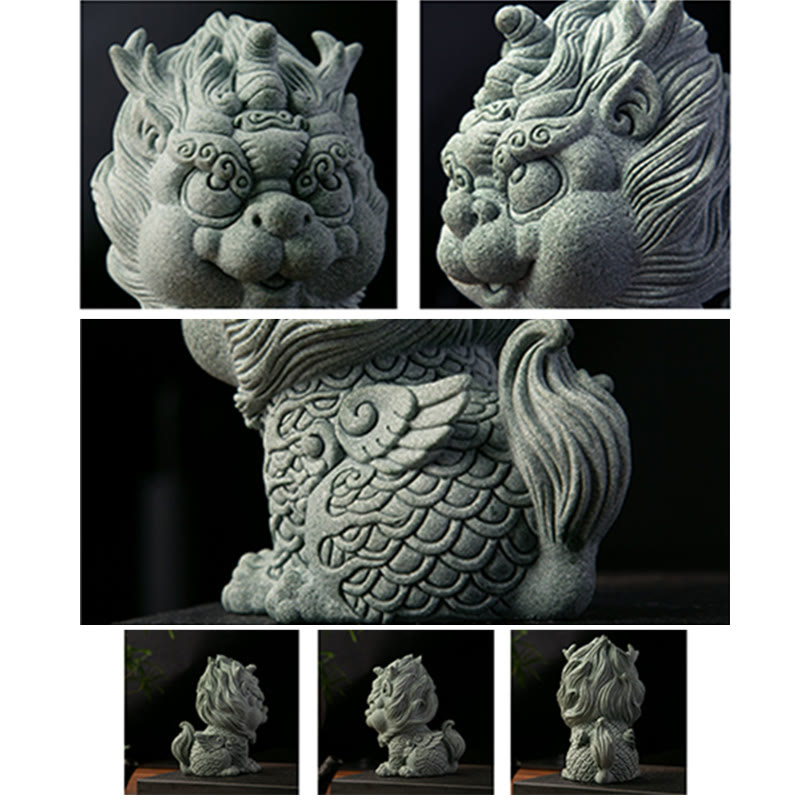 Buddha Stones FengShui pequeño PiXiu riqueza suerte decoración del hogar - image 11