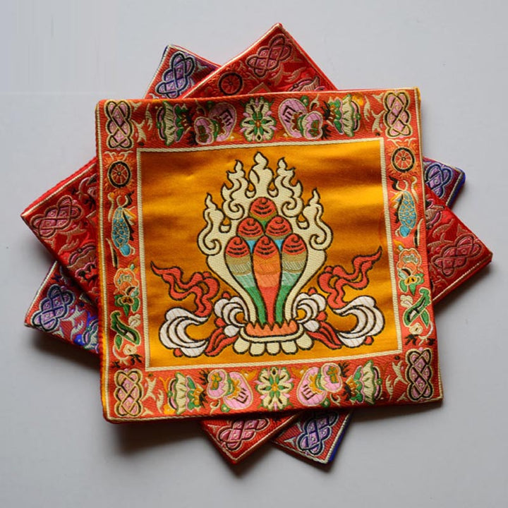 Buddha Stones Oración Alfombra De Altar Meditación Curativa Símbolos Propicios Vajra