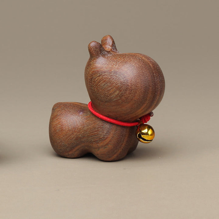 Buddha Stones, sándalo verde, hoja pequeña, sándalo rojo, animales lindos, gato, decoración relajante y de paz. - Hipopótamo de sándalo verde - image 23