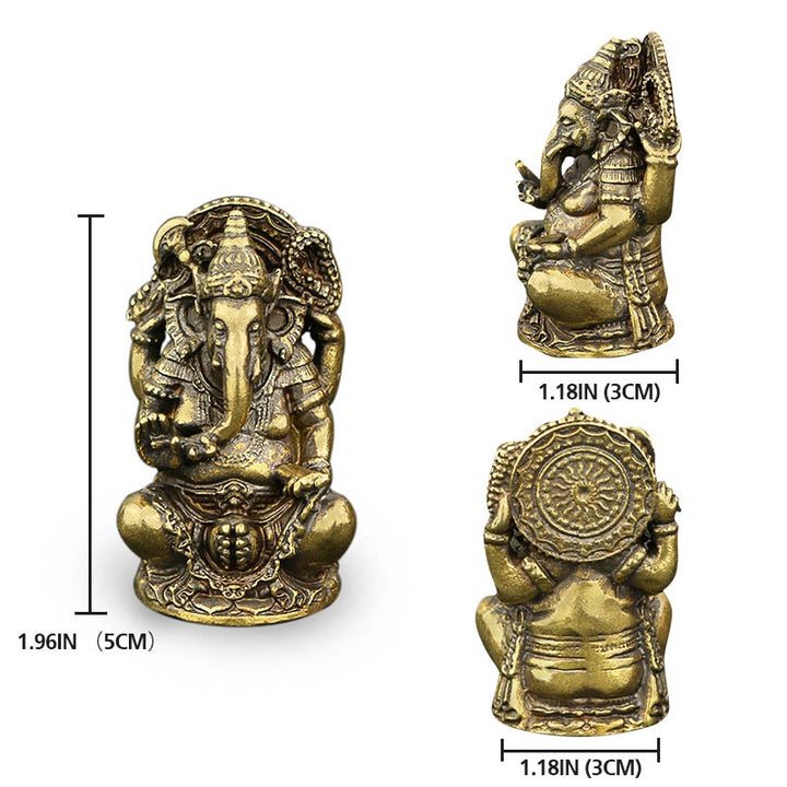 Estatua del elefante Ganesh Ganpati, decoración del hogar de la riqueza