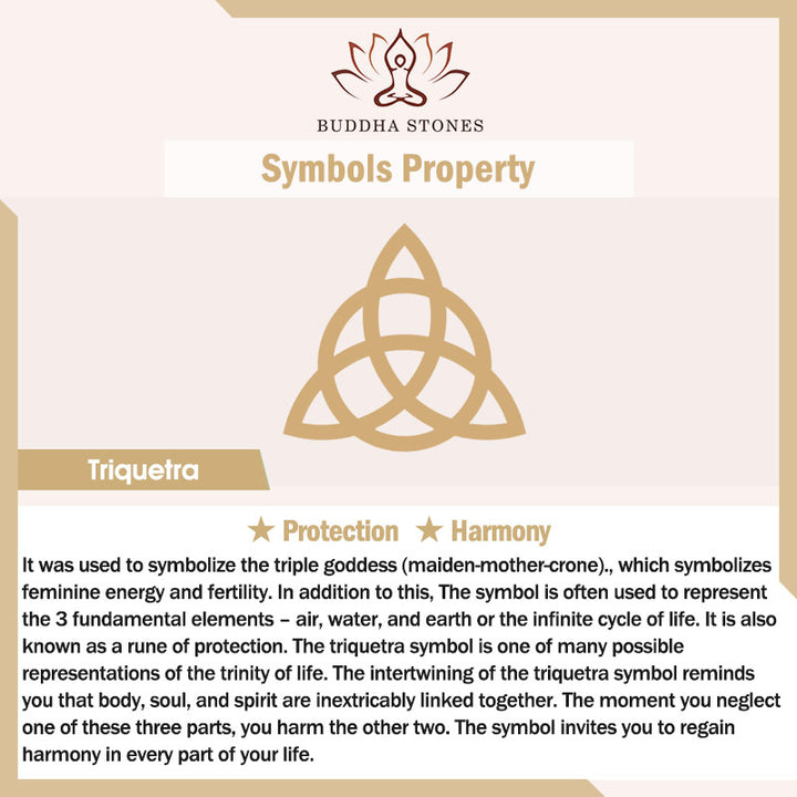 Anillo giratorio calmante de acero titanio Triquetra con nudo triangular de Buddha Stones