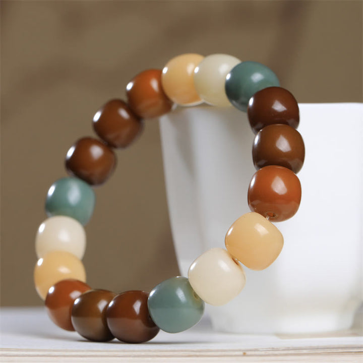Buddha Stones con semillas de Bodhi multicolor para mantener alejados a los malos espíritus
