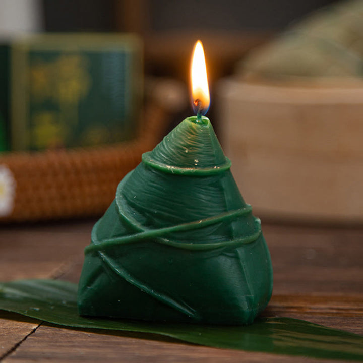 Vela perfumada con patrón Zongzi del Festival del Barco del Dragón de Buddha Stones , regalo para familiares y amigos