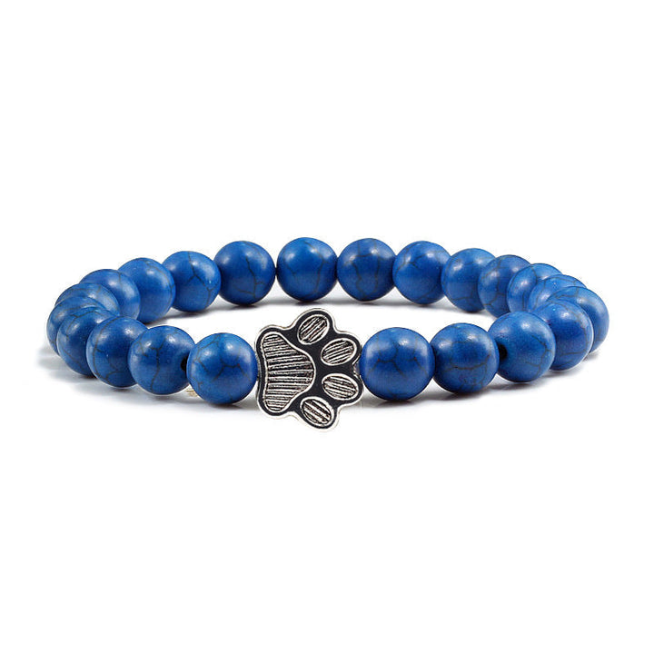 Buddha Stones Pulsera de piedra “Salva a un perro” - Cuentas azul oscuro - image 11